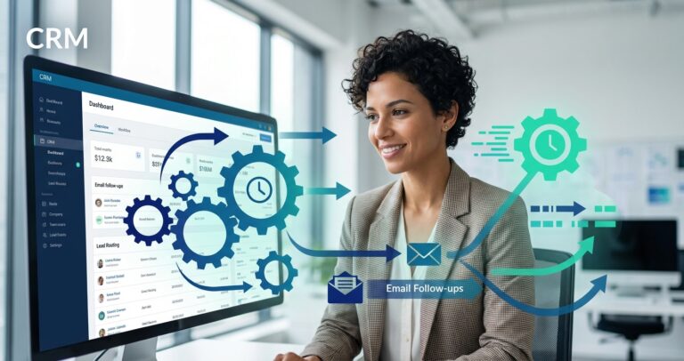 אוטומציה ב-CRM: כיצד להגדיר תזכורות, Follow-ups וניתוב לידים לחיסכון בזמן
