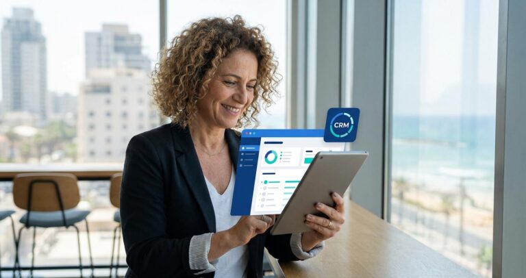 מערכת CRM מקומית בעברית עם פורטל לקוחות – המדריך המלא לעסקים בישראל