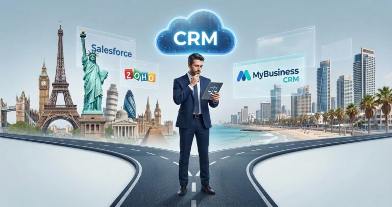 MyBusiness CRM מול Zoho / Salesforce: מתי כדאי לבחור בפתרון ישראלי בענן?