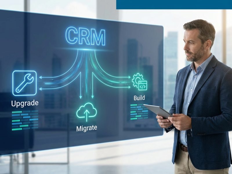 מתלבטים אם לשדרג את ה-CRM הנוכחי, לעבור למערכת מדף חדשה או לפתח פתרון מאפס? המדריך המלא לניהול סיכונים, עלויות ושיקולים אסטרטגיים בבחירת מערכת לניהול לקוחות.