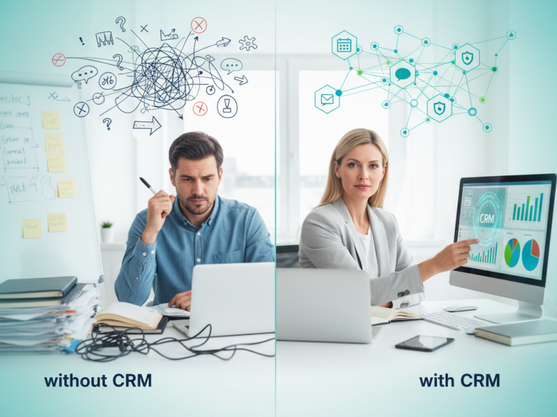 גלו את ההבדלים הקריטיים בין ניהול מכירות עם מערכת CRM לבין ניהול בלעדיה. הבינו כיצד CRM משפר יעילות, פרודוקטיביות וחווית לקוח, ומוביל לצמיחה עסקית מתמשכת.